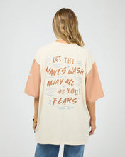 Load image into Gallery viewer, Sun Salt Sea Oversized Tee -  Vanilla