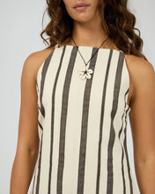Load image into Gallery viewer, Rosa Stripe Mini Dress - Brwn Stripe