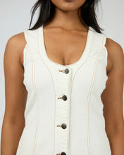Load image into Gallery viewer, Peta Mini Dress - Vint White