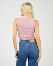 Load image into Gallery viewer, Washed Rib Scoop neck Tank - Qrtz