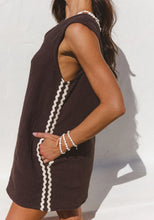 Load image into Gallery viewer, Azure Mini Dress - Espresso