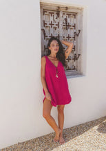 Load image into Gallery viewer, Paros Mini Dress - Sangria