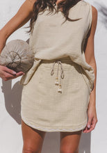Load image into Gallery viewer, Santorini Mini Skirt - Natural