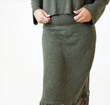 Load image into Gallery viewer, Lisa Khaki Skirt (No Tassel)