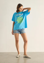 Load image into Gallery viewer, Le Soleil Boyfriend Tee -Blue