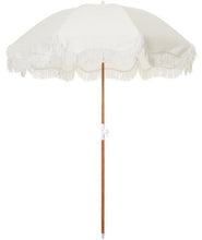 Load image into Gallery viewer, HOLIDAY BEACH UMBRELLA-ANTIQUE WHITE - Bohemian Sundays, Business and Pleasure Co., Buy Boho Bohemian Clothing Online Australia, Kivari, Arnhem, Rowie, Will and Bear, Wandering Folk, Skinned,