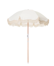 Load image into Gallery viewer, BUSINESS & PLEASURE PREMIUM BEACH UMBRELLA AUSTRALIA - ANTIQUE WHITE - Bohemian Sundays, Business and Pleasure Co., Buy Boho Bohemian Clothing Online Australia, Kivari, Arnhem, Rowie, Will an