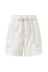 Darcy Relaxed Everyday Short -ecru