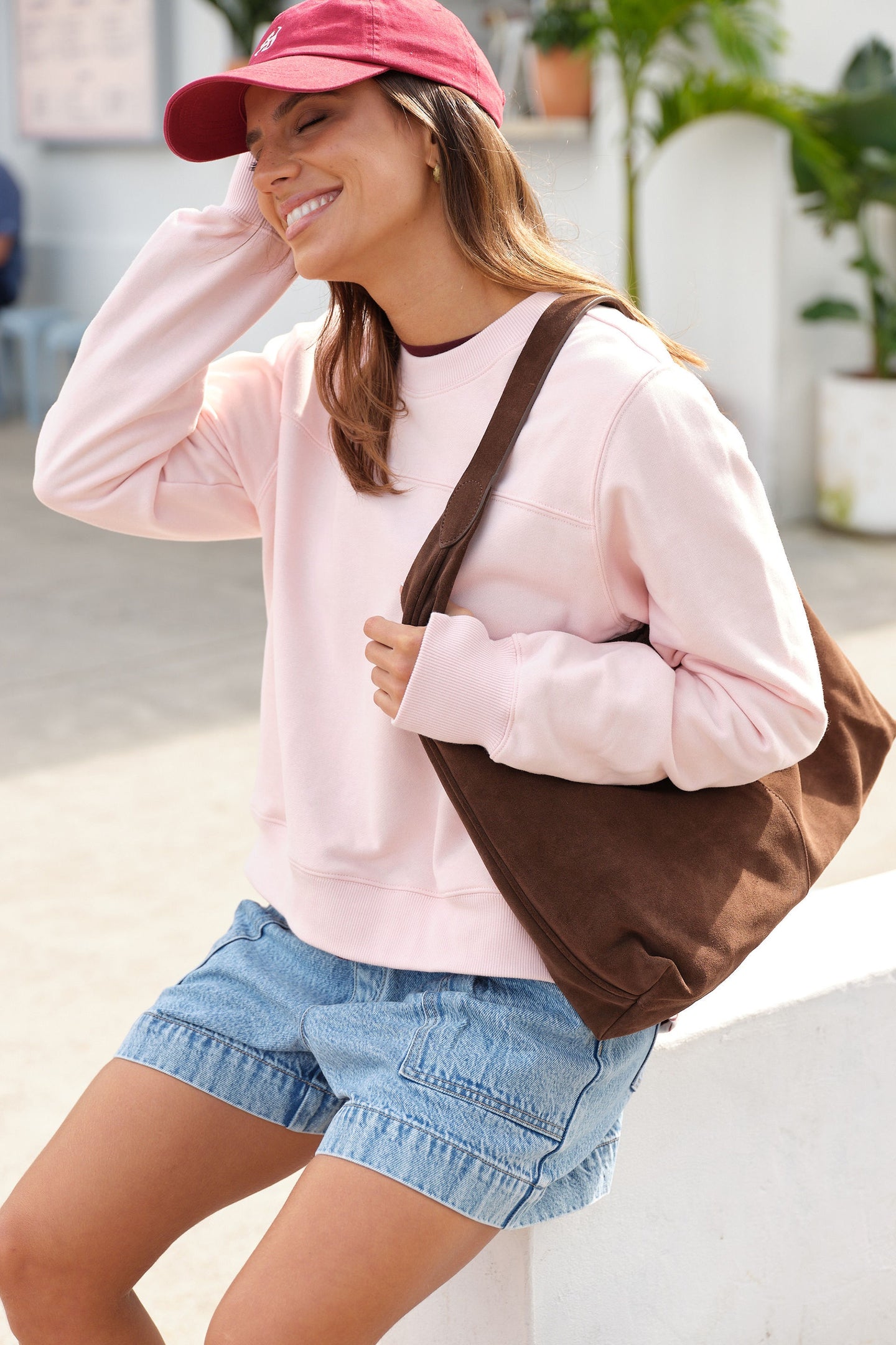 Seamed Fleece Top - Pink