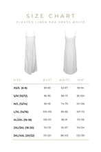 Load image into Gallery viewer, Pleated Linen Bra Dress White
