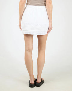 Dusty Mini Skirt - White