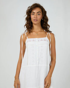Dusty Maxi Dress - White