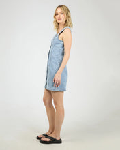 Load image into Gallery viewer, Peta Denim Mini dress - Light Blue
