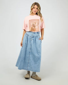 Postcard Relaxed Tee - Pink