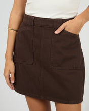 Load image into Gallery viewer, Becca Denim Skirt - Brown
