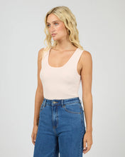 Load image into Gallery viewer, Washed Rib Scoop Neck Tank - Pale Pink
