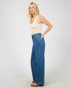Washed Rib Scoop neck Tank - Van