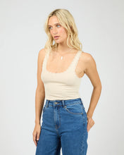 Load image into Gallery viewer, Washed Rib Lace Tank - Van
