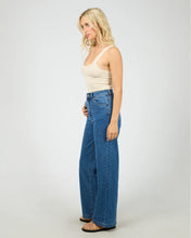 Load image into Gallery viewer, Washed Rib Lace Tank - Van
