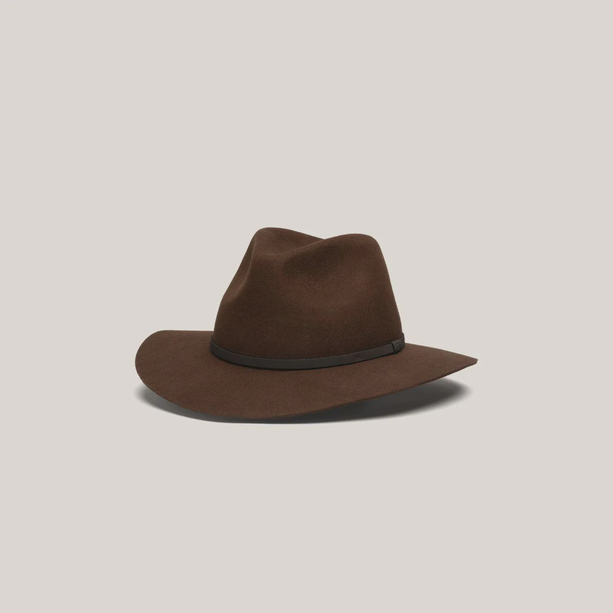 Anderson Brown Packable Wide Brim Fedora Hat