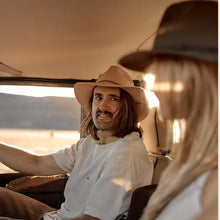 Load image into Gallery viewer, Anderson Almond | Cream Packable Wide Brim Fedora Hat
