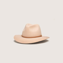 Load image into Gallery viewer, Anderson Almond | Cream Packable Wide Brim Fedora Hat
