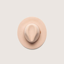 Load image into Gallery viewer, Anderson Almond | Cream Packable Wide Brim Fedora Hat
