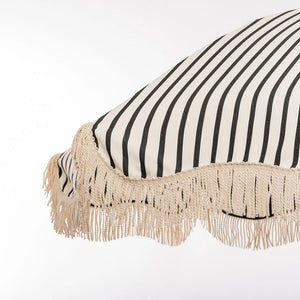 Business & Pleasure Premium Beach Umbrella - Monaco Black Stripe