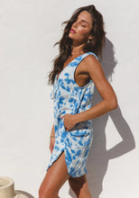 Load image into Gallery viewer, Paros Mini Dress - Tie dye Ocean
