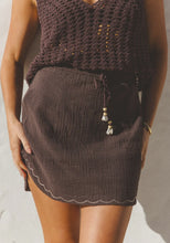 Load image into Gallery viewer, Santorini Mini Skirt - Espresso
