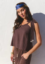 Load image into Gallery viewer, Sicily One Shoulder Top - Espresso
