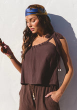Load image into Gallery viewer, Sicily One Shoulder Top - Espresso
