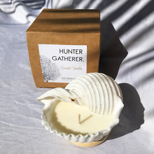 Hunter Gatherer / Seashell Soy Wax Candle / Tonna Shell