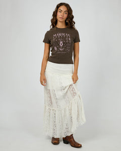 Fortune Baby Tee - Brwn