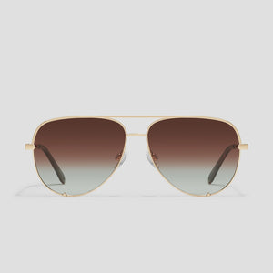 High Key - Gold Frame / Brown Fade Polarised Lens