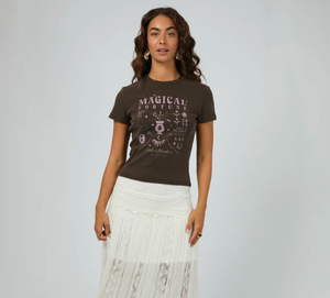 Fortune Baby Tee - Brwn