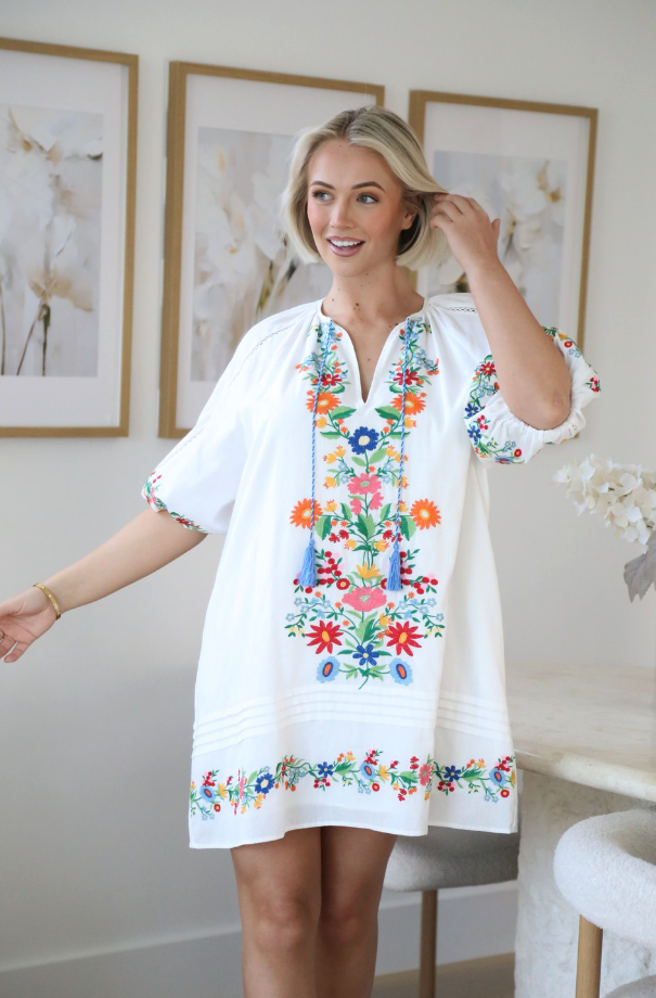 Jasmin Embroidery Dress