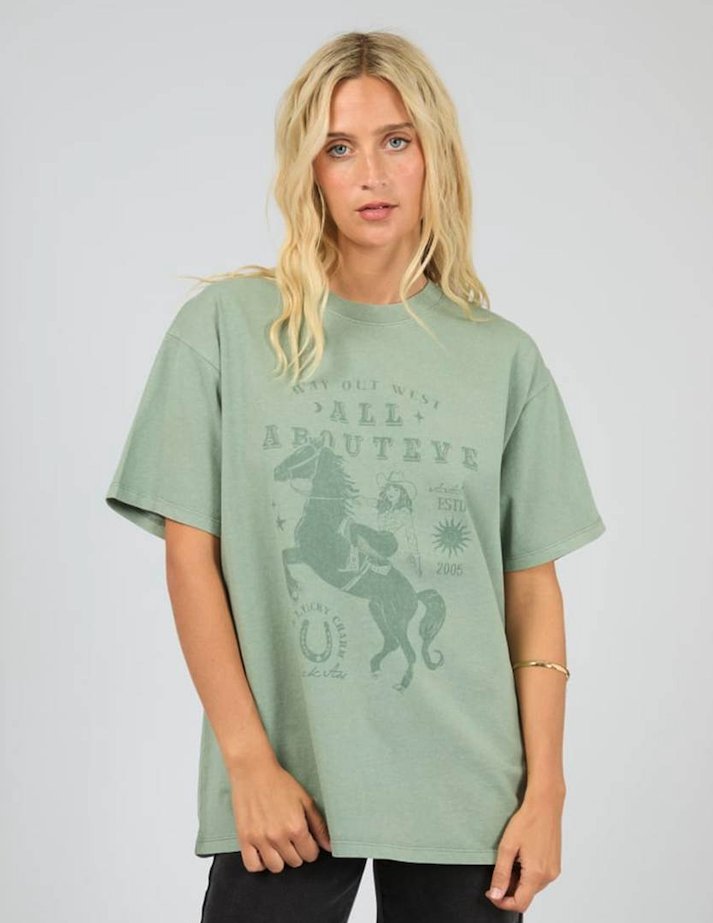 Giddy Up Relaxed Tee - Sage