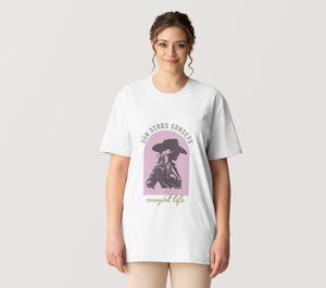 Cowgirl Life Tee Reg Fit - White