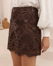 Load image into Gallery viewer, Amber PU Skirt - Brown
