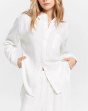 Load image into Gallery viewer, Tokyo Linen Blend Shirt - White
