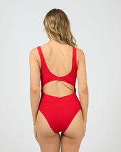 Load image into Gallery viewer, Phoenix Rib Underwire One Pc - Red
