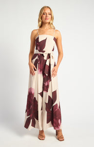 Michelle - Floral Strapless Jumpsuit