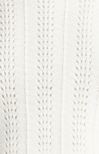 Adele - Crochet Knit Top with Scallop Hem Details