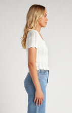 Load image into Gallery viewer, Adele - Crochet Knit Top with Scallop Hem Details

