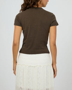 Fortune Baby Tee - Brwn