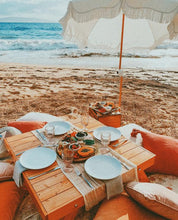 Load image into Gallery viewer, HOLIDAY BEACH UMBRELLA-ANTIQUE WHITE - Bohemian Sundays, Business and Pleasure Co., Buy Boho Bohemian Clothing Online Australia, Kivari, Arnhem, Rowie, Will and Bear, Wandering Folk, Skinned,
