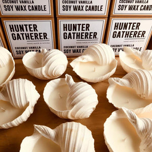 Hunter Gatherer / Seashell Soy Wax Candle / Tonna Shell