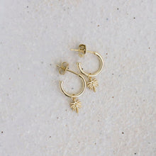 Load image into Gallery viewer, Golden Palm Earrings - Bohemian Sundays, Sun Soul, Buy Boho Bohemian Clothing Online Australia, Kivari, Arnhem, Rowie, Will and Bear, Wandering Folk, Skinned, Barefoot Blonde
