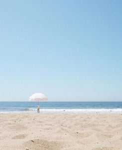 HOLIDAY BEACH UMBRELLA-ANTIQUE WHITE - Bohemian Sundays, Business and Pleasure Co., Buy Boho Bohemian Clothing Online Australia, Kivari, Arnhem, Rowie, Will and Bear, Wandering Folk, Skinned,